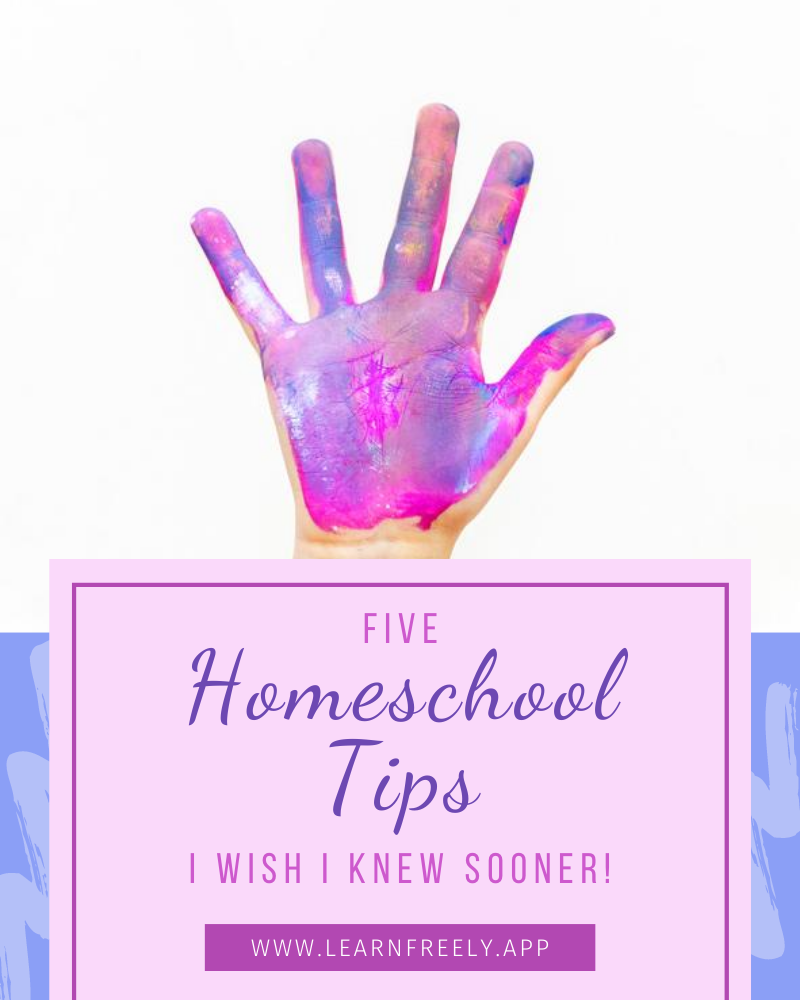 5 Homeschool Tips. Freely Homeschool Planner App