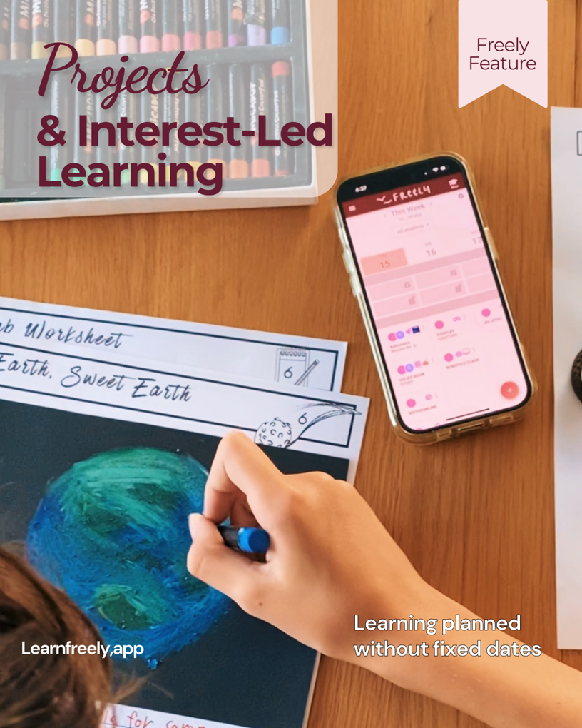 Easy lesson planning with Freely Homeschool Planner App