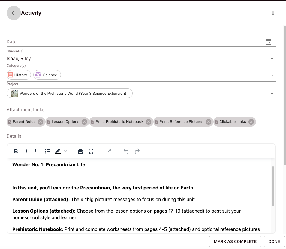 Blossom and Root Lesson with attachment links to each page, no need to print!