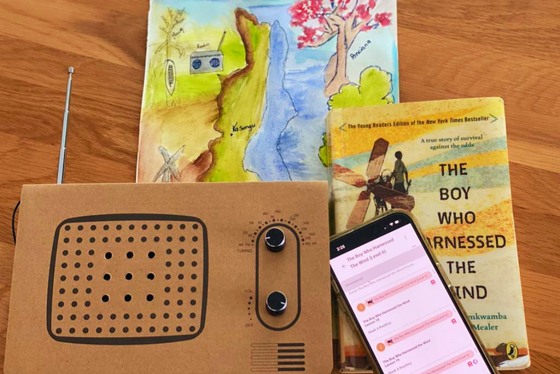 Blossom and root project being used with Freely homeschool tracking app on a phone